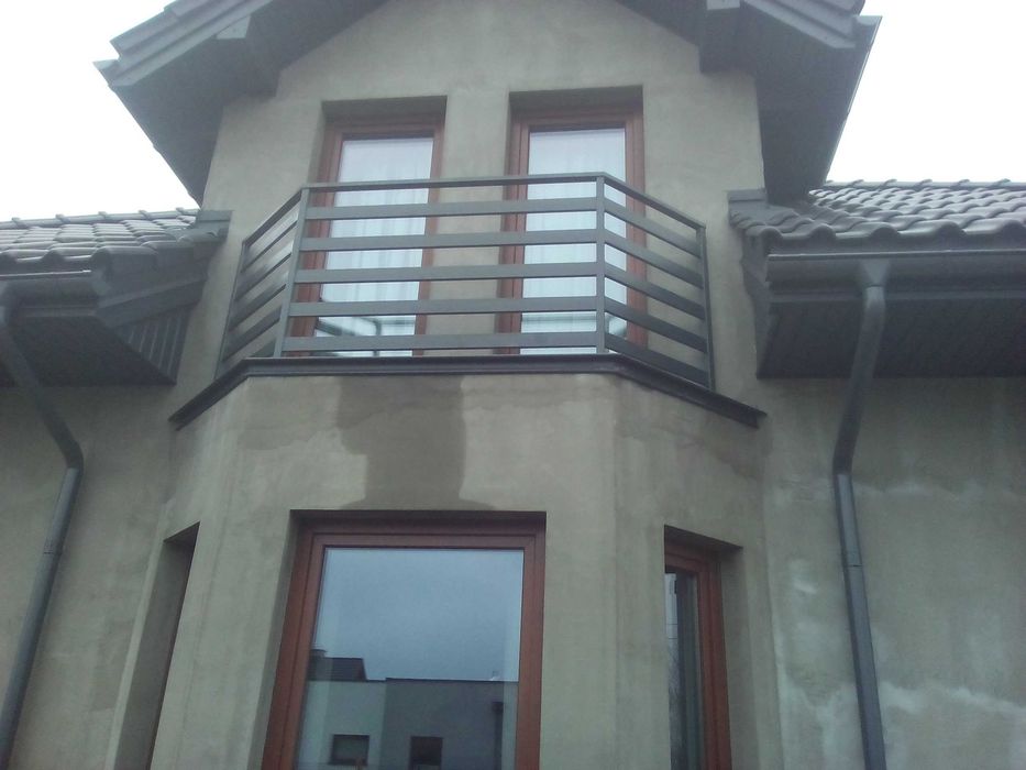 Balustrada zewnętrzna balkon nowoczesna poziomo