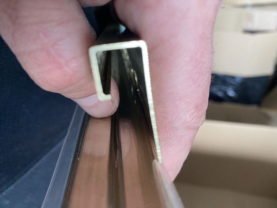 Listwa dekor x4 złota ozdobna profil metalowy pasek panel cerfix 93241