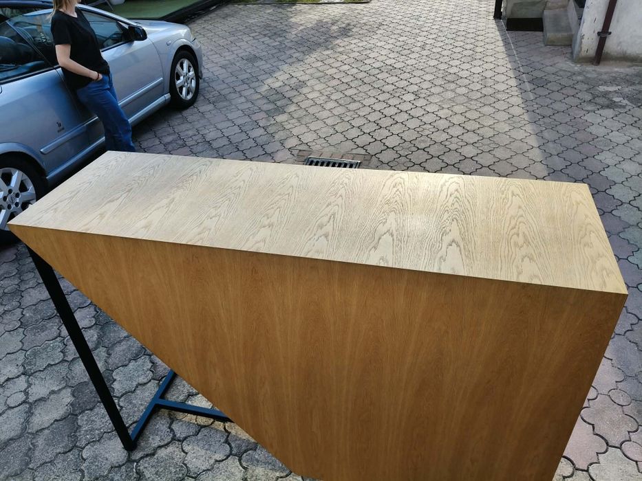 Sprzedam nowoczesną ladę w okleinie naturalnej