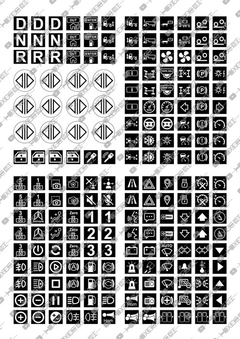 Mega Pack 198 Stickers V2 em Vinil laminado para ButtonBox