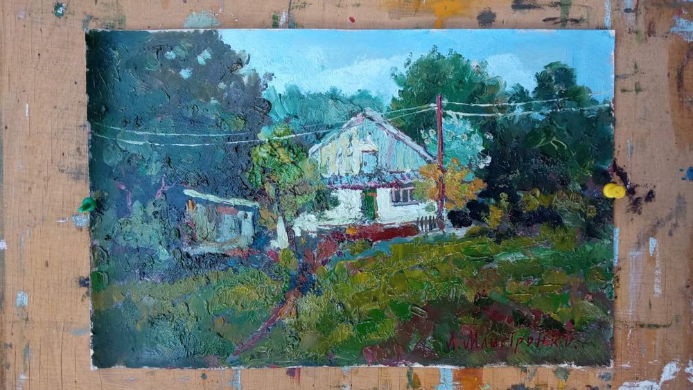 Олійний живопис, пленерні етюди