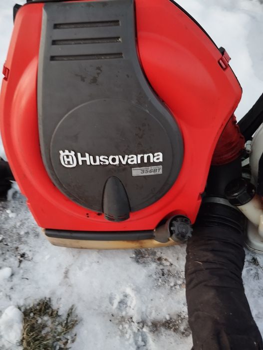 2 dmuchawy plecakowe spalinowe Stihl BR 400 i Husqvarna 356 BT