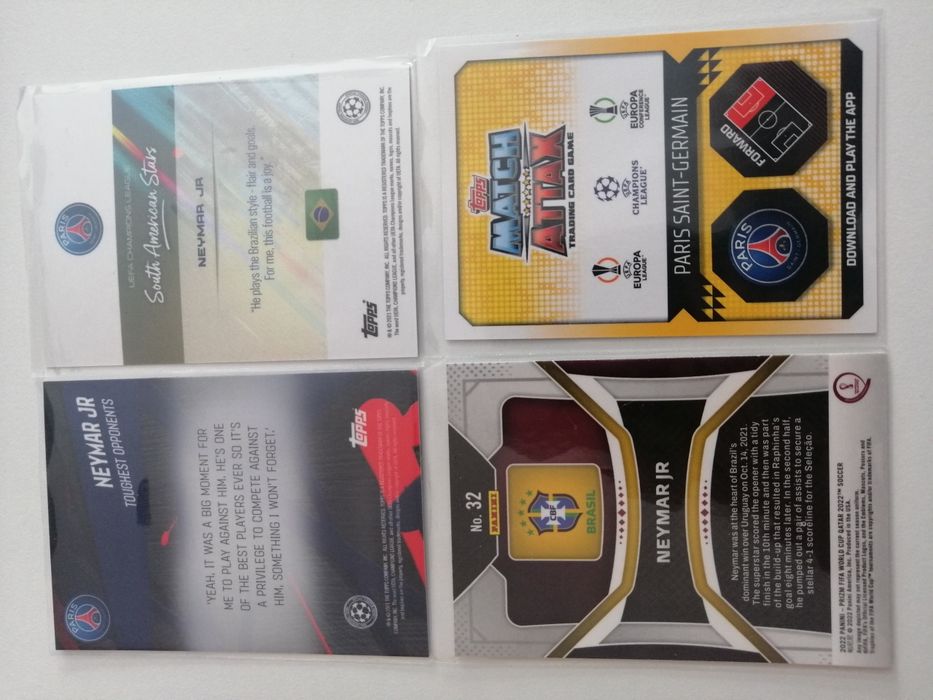 Lote 4 Cromos Neymar