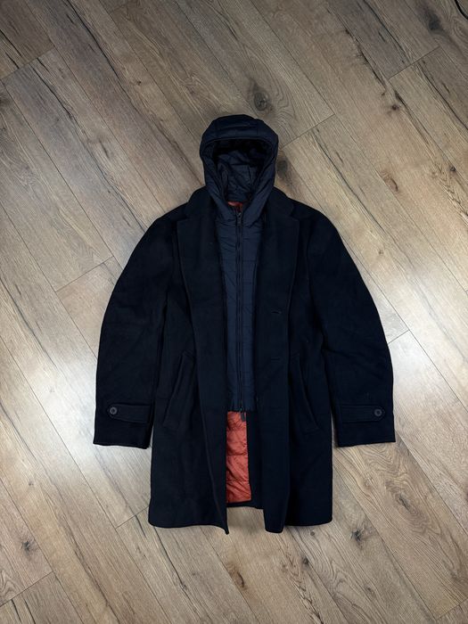 Massimo Dutti вовняне пальто з утепленою вставкою 48