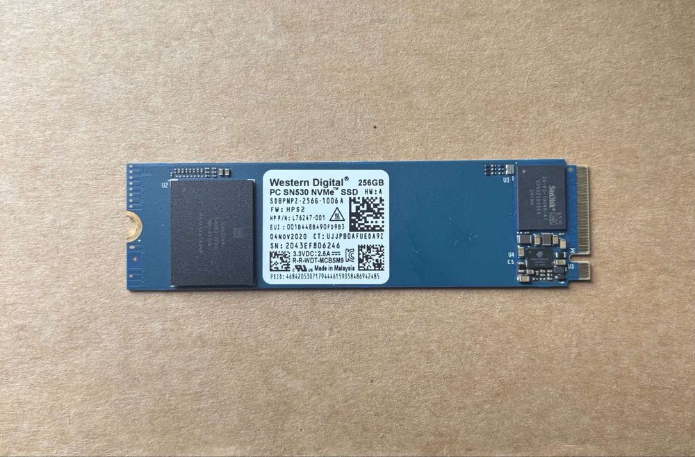 SSD диск, NVMe, 256 Gb, WD SN530