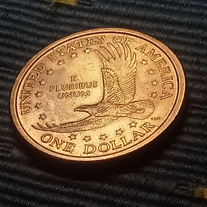 moeda one dollar ano 2000 USA