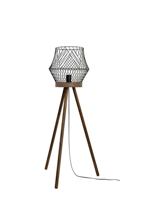 Lampa podlogowa Kanel czarna nowa e27