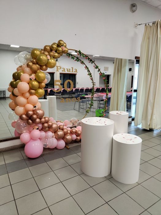 arco para baloes + cilindros negociável