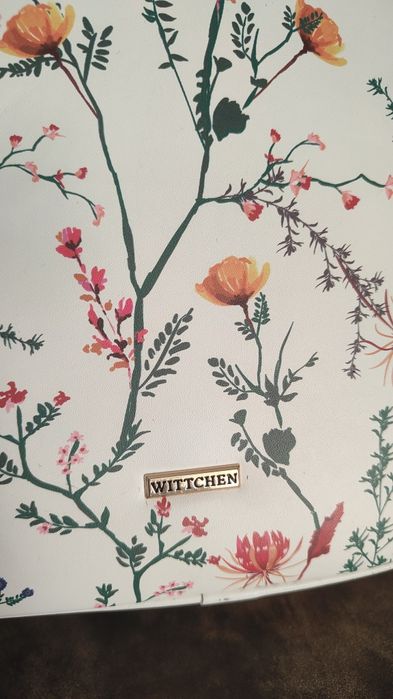 Plecak Wittchen biały w kwiaty