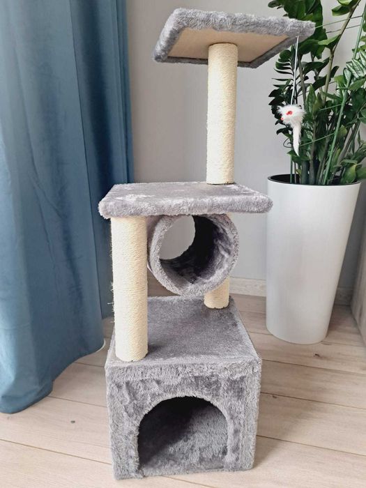 Drapak dla kota stabilny domek legowisko tunel budka Nowy