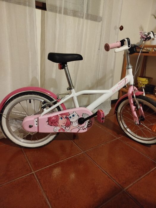 Bicicleta menina Btwin roda 16 5-8 anos