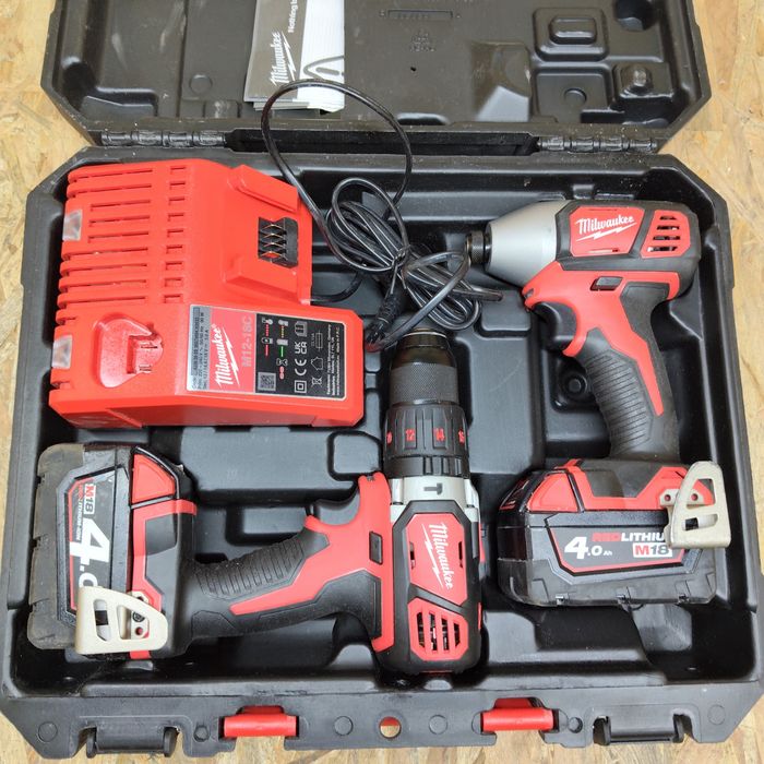 Wkrętarka zakrętarka Milwaukee M18 BPDN BID 2X4.0AH ŁADOWARKA