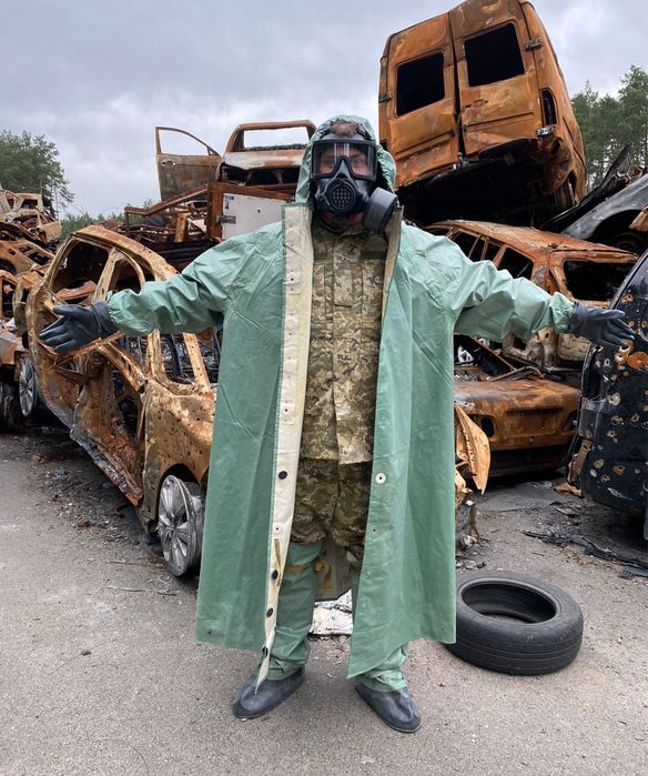 ОЗК комплект ПОВНИЙ плащ бахіли тесьма косинка хім захист ХИМЗАЩИТА