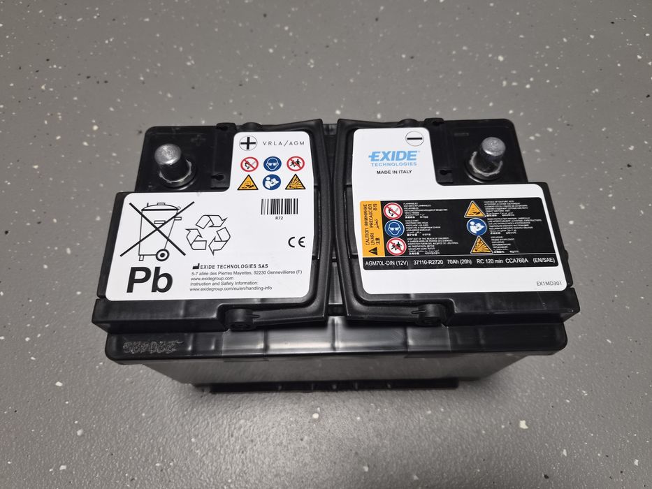 Akumulator Exide 70Ah Bosch 60, 80Ah Varta 60, 80Ah AGM Banner 45Ah