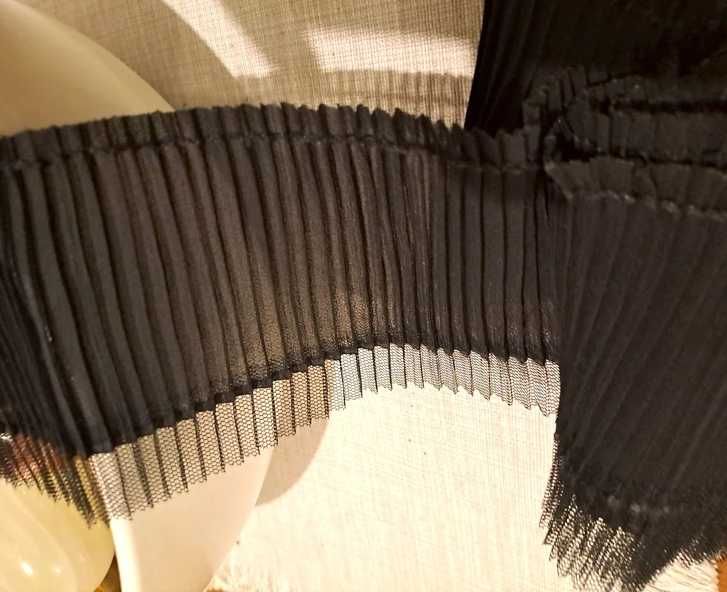 koronka pliska tiulowa np. do przedłużenia sukienki/spódnicy - 2 metry