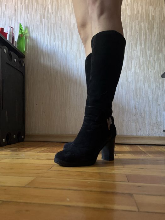 Сапоги чоботи Vitto Rossi замшеві 37 розмір