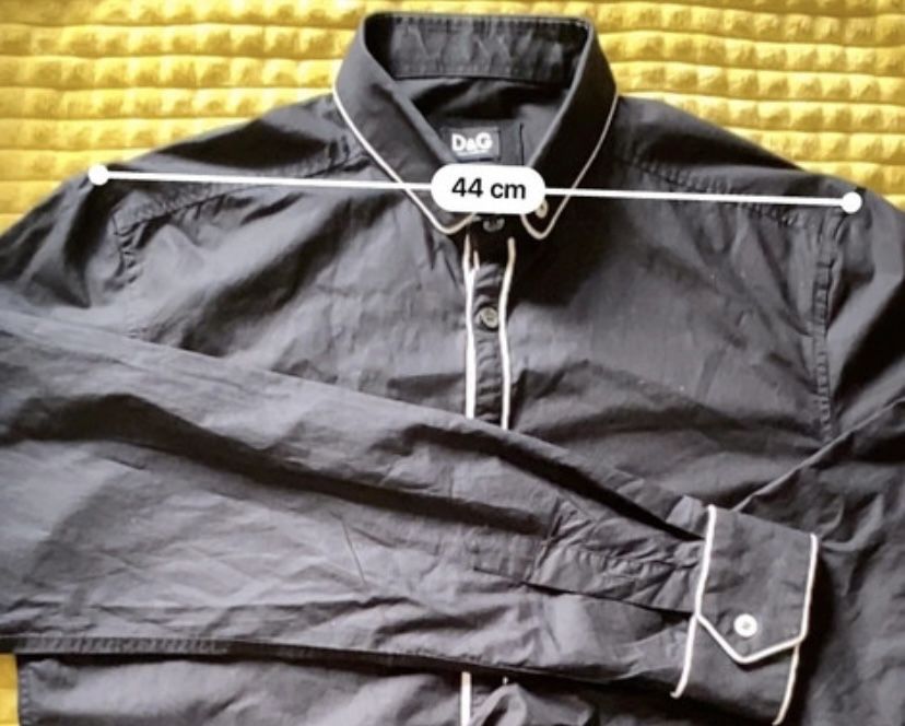 Camisa formal preta da marca Dolce & Gabbana