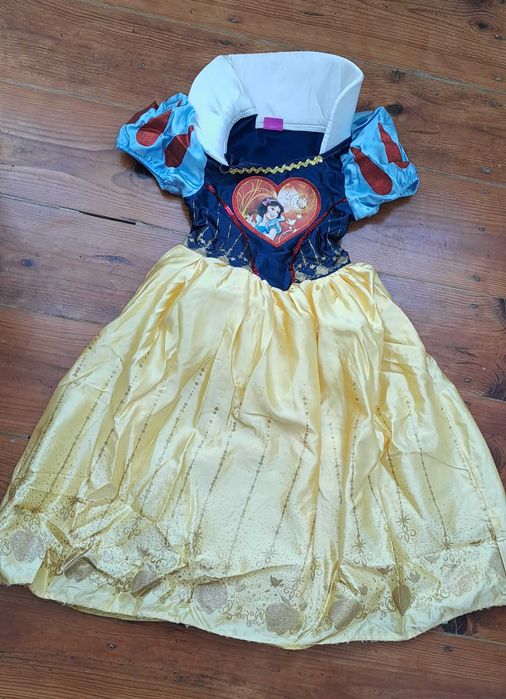 Fato máscara Branca neve Disney 8 anos