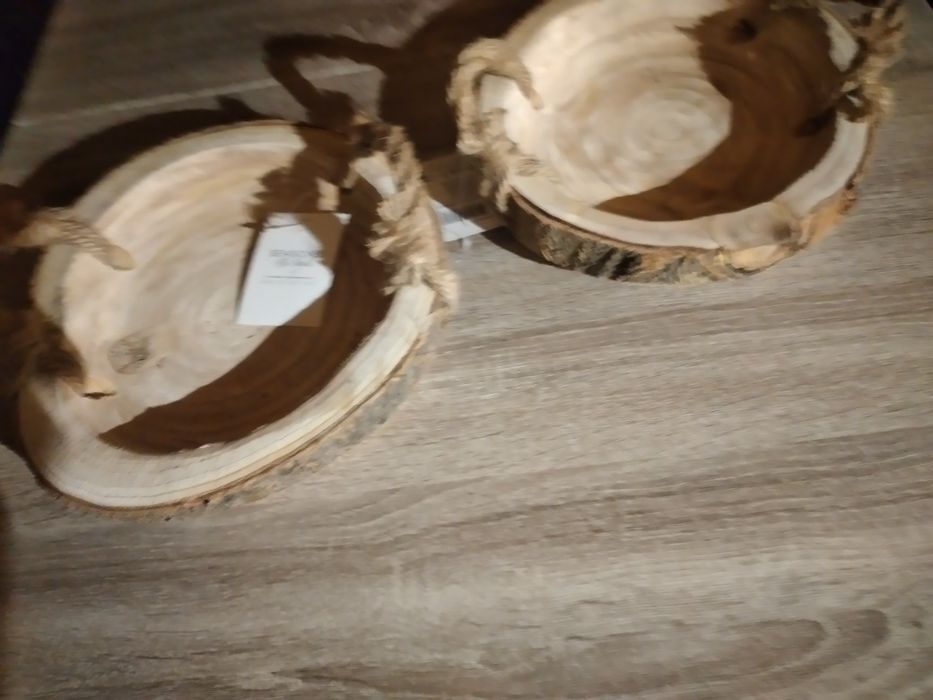 Drewniana dekoracja podstawa  Misa czy Patera  Boho Nowa!