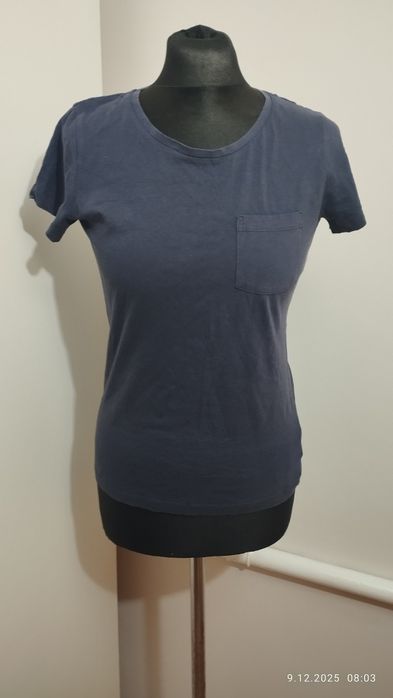 T-shirt granatowy krótki rękaw