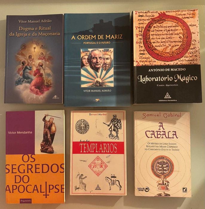 LER A DESCRIÇÃO PRIMEIRO, antes de enviar mensagem Livros Esotéricos, Templários, Rosa Cruz, Alquimia, Cabala,Mistérios de Portugal, Fulcanelli,Gandra