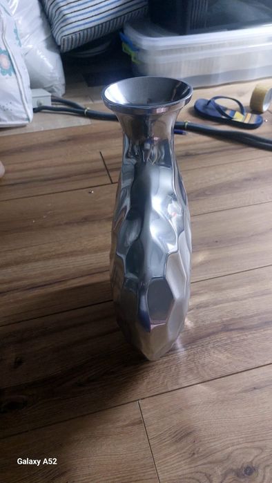 Base de candeeiro em prateado