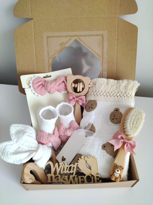Zestaw Prezentowy baby shower narodziny chrzest prezent baby box