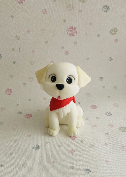 Figurki na tort z masy cukrowej piesek