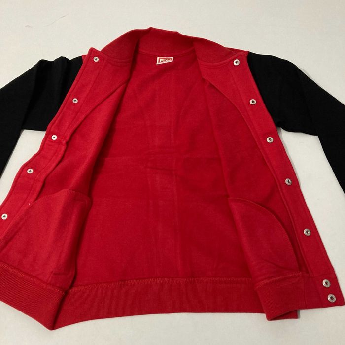 Casaco Universitário/Baseball vermelho unisex para Criança