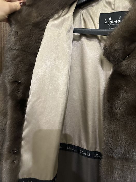 Норкова шуба поперечка соболь ідеальний стан