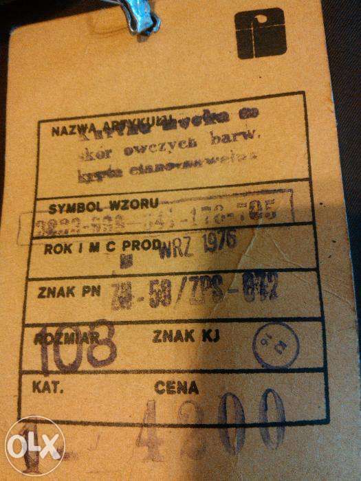 UWAGA!!Oldschoolowa kurtka 40-letnia NOWA!!!Rarytas!!Zabytek!!
