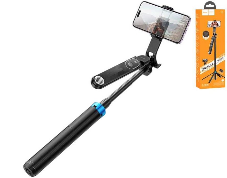 Профессиональный монопод Bluetooth Hoco K22 для стримов штатив тринога