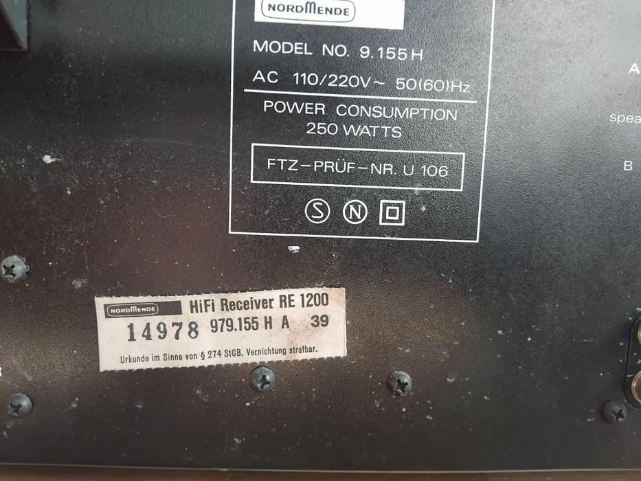 Nordmende Hifi Receiver RE 1200