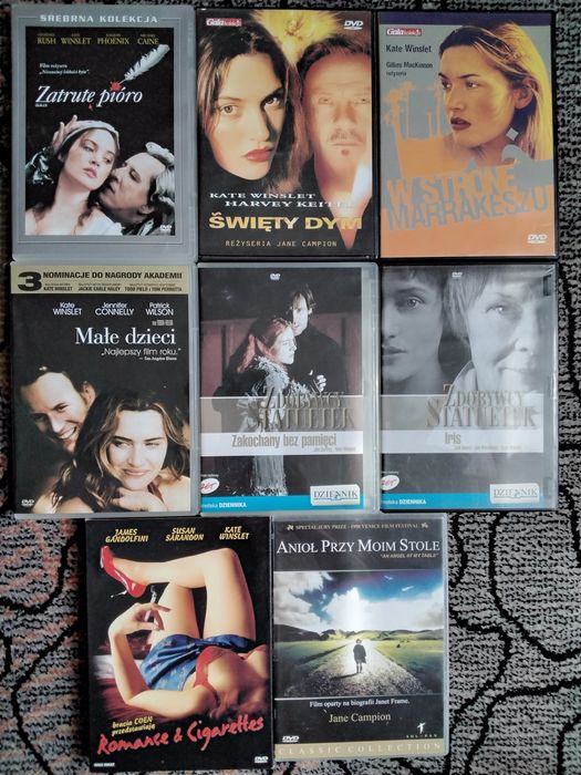 8x dvd zestaw Kate Winslet Jane Campion Ethan Coen Zatrute pióro