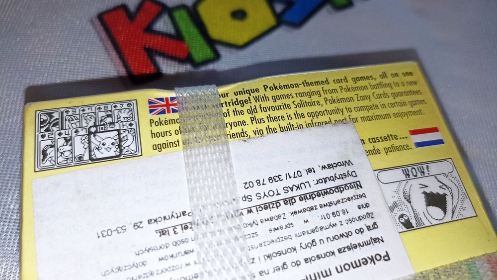 Pokemon Mini Zany Cards nowa zafoliowana fabrycznie rarytas