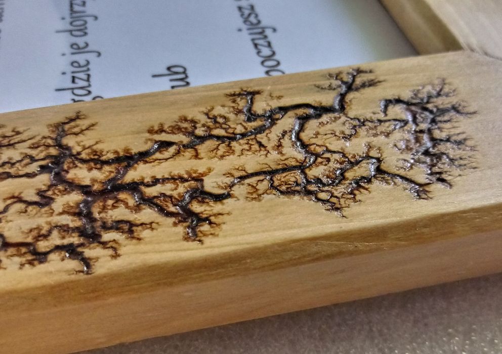 Ramka i świecznik. Drewniany zestaw. Na prezent. Na szczęście