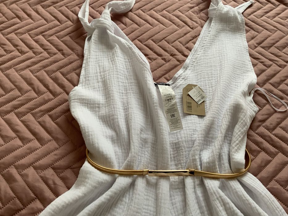 Biały kombinezon CALCEDONIA