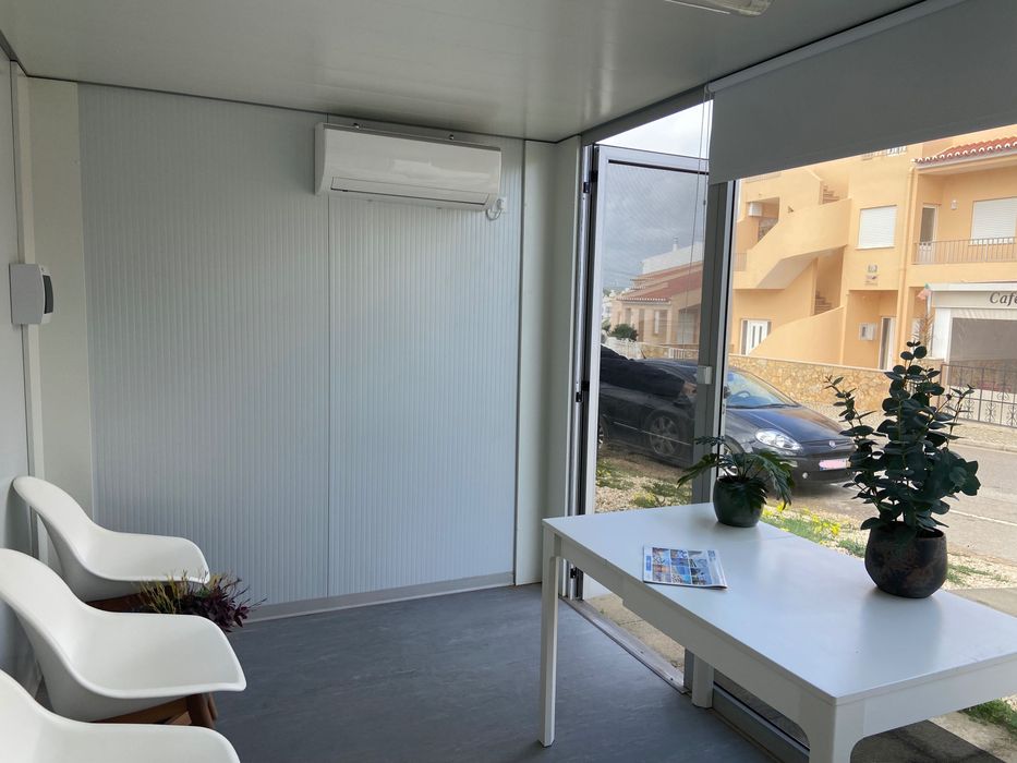 port-cabin contentor de vendas / escritorio