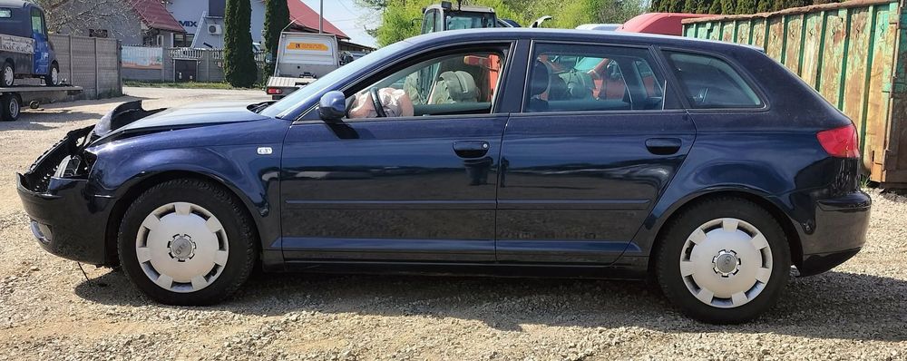 AUDI A3 8P 1.9 TDI 5D LZ5F DRZWI PRZÓD LEWY PRAWY ZDERZAK PRZÓD TYŁ KLAPA BELKA BŁOTNIK SZYBA LUSTERKO LAMPA CAŁY NA CZĘŚCI