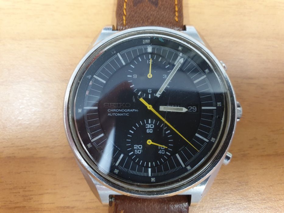 Relógio cronógrafo Seiko modelo Jumbo movimento 6138