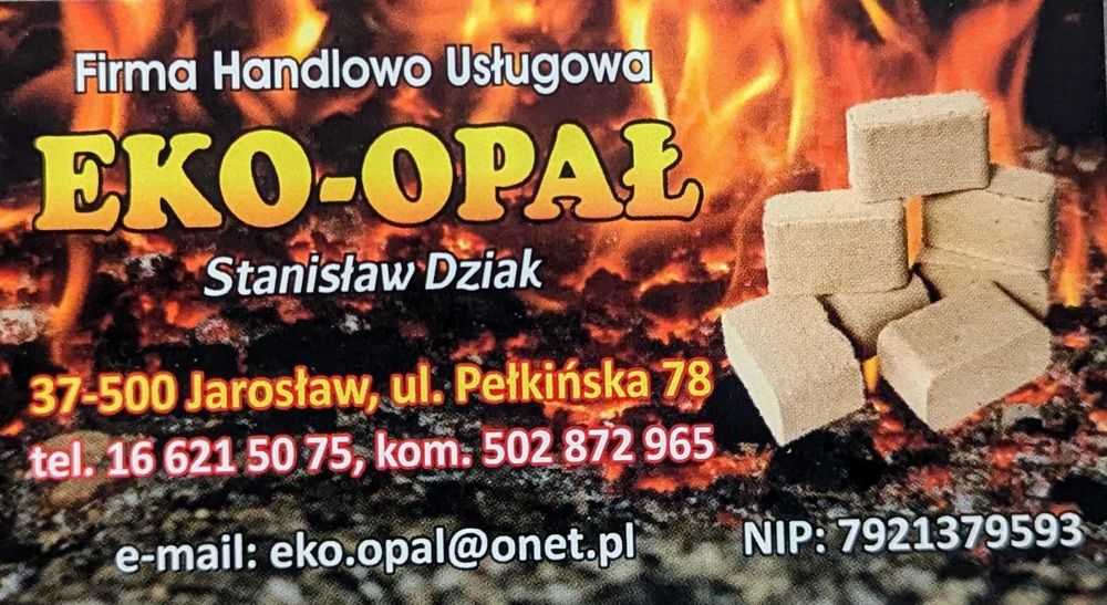 Brykiet opałowy, kominkowy, brykiet drzewny dębowy, EKO - OPAŁ pellet