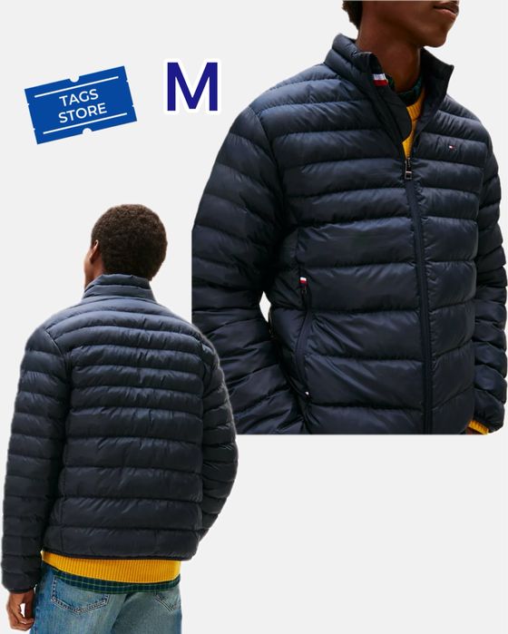 ОРИГІНАЛ куртка Tommy Hilfiger мікропуховик чоловіча чорна М Л пуховик