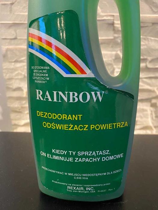 Odświeżacz dezodor + szampon koncentrat sucha piana odkurzacz Rainbow