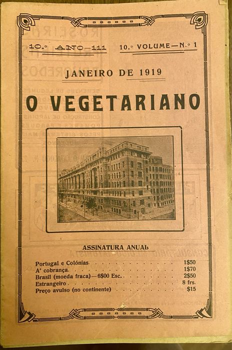O vegetariano edição inicio século XX