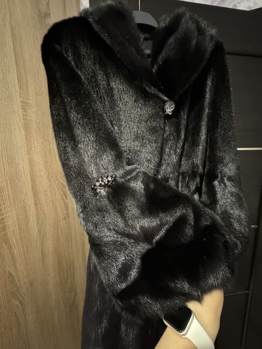 Норковая шуба фасон Кобра