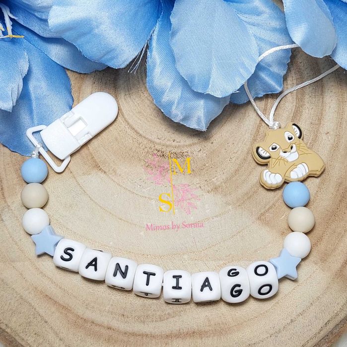 Prende-Chuchas / Prendedor de Chupeta - Silicone - Personalizado