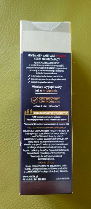 NIVEA MEN Anti-Age 2w1 Power Moisturiser SPF 30, 50ml
