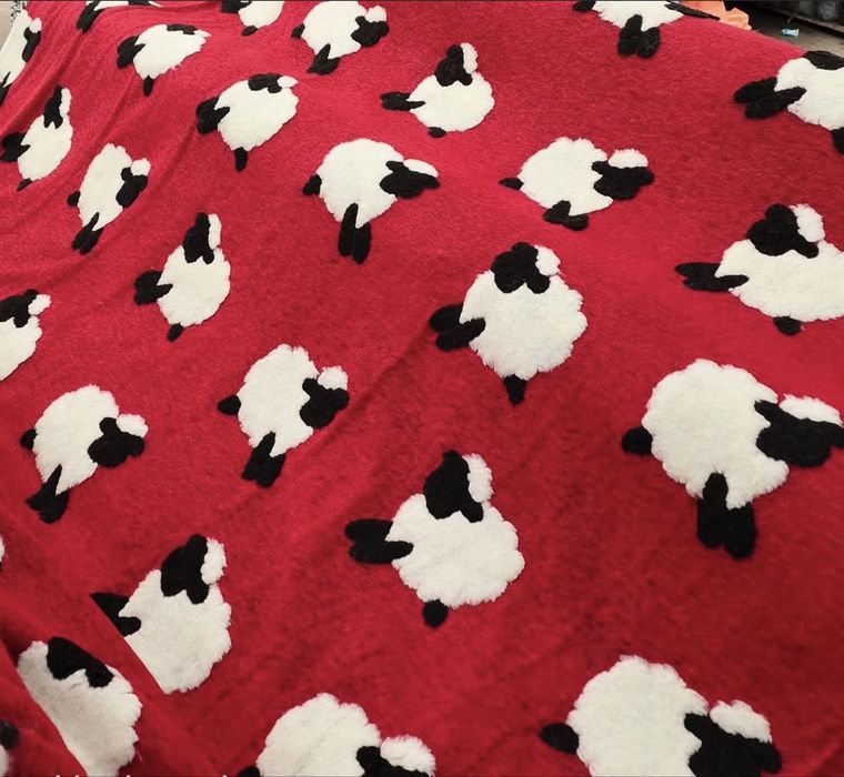 Трикотаж "Барашек" (Барашки из букле)