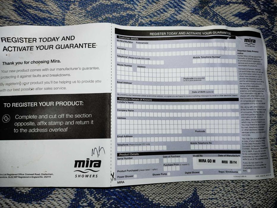 Mira GO Power Shower