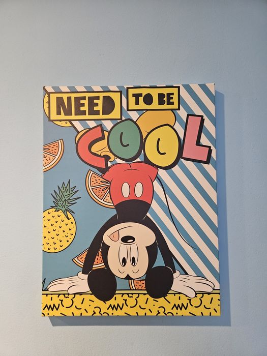 2 Obrazy Disney Donald i Mickey Mouse 32x42 2 szt